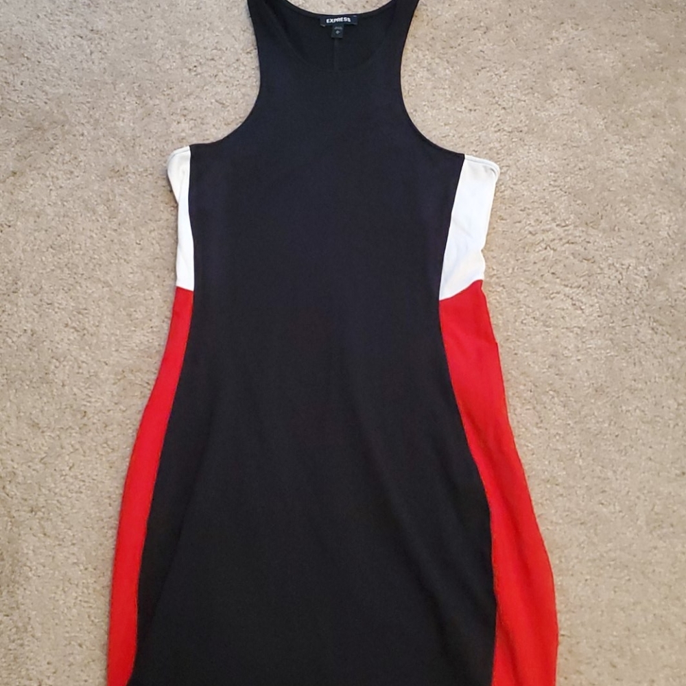 EXPRESS COLOR BLOCK SIDE RACERBACK - Picture 4 of 6
